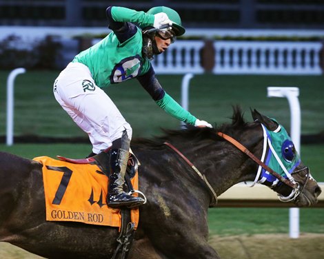Dream Lith wins the Golden Rod Stakes Saturday, November 27, 2021 at Churchill Downs
