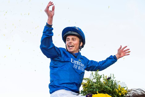 Yibir with William Buick wins the Turf (G1T) at Del Mar on November 6, 2021.