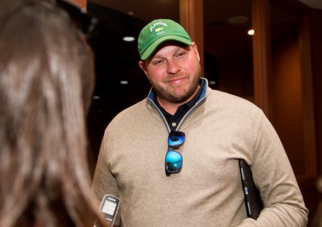 Jacob West, buyer of Hip 107 Filly by Curlin out of Sippican Harbor consigned by Taylor Made Sales Agency Agent XI
