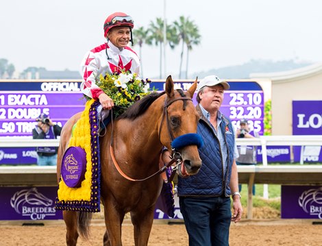 Corniche with Mike Smith wins the Juvenile (G1) at Del Mar on November 5, 2021.