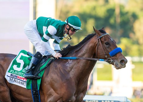 Winning route for 2021 Malibu Stakes at Santa Anita Park