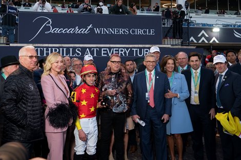 Life Is Good and Irad Ortiz wins the G1 Pegasus World Cup at Gulfstream Park, Trained by Todd Pletcher, Hallandale Beach FL, 1-29-22, Mathea Kelley 