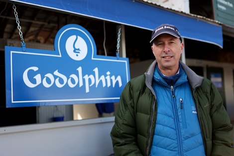 Michael Banahan at the Godolphin consignment at Keeneland January Horses of All Ages Sale on Jan. 12, 2022. 