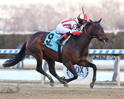 Early Voting wins the 2022 Withers Stakes at Aqueduct