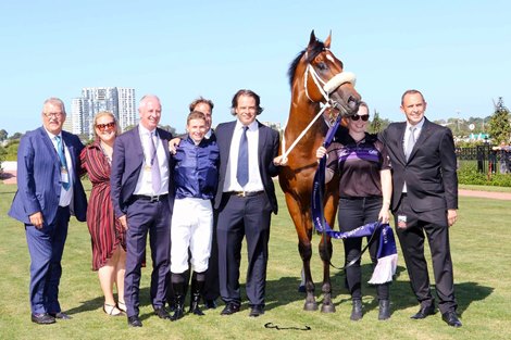 Home Affairs wins the 2022 Black Caviar Lightning Stakes at Flemington Racecourse<br><br />
ridden by James McDonald and trained by Chris Waller
