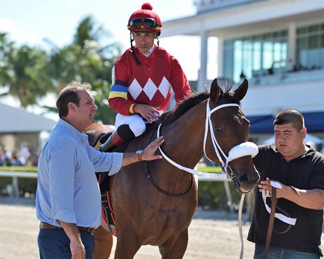 Letruska wins the 2022 Royal Delta Stakes at Gulfstream Park                     
