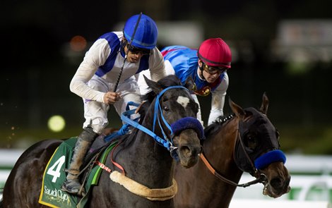 Emblem Road (Wigberto Ramos) wins The Saudi Cup<br><br />
King Abdulaziz racecourse, Riyadh, Saudi Arabia 26.2.22