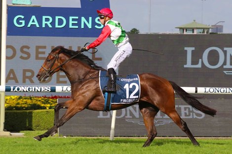 Fireburn wins the 2022 Golden Slipper Stakes at Rosehill Gardens Racecourse<br><br />
ridden by Brenton Avdulla and trained by Gary Portelli