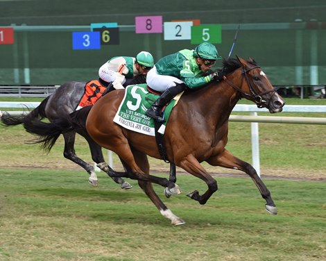 Virginia Joy wins the 2022 The Very One Stakes at Gulfstream Park                       