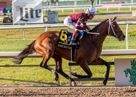 3/26/2022 - Epicenter with Joel Rosario aboard wins the 109th running of the $1,000,000 Grade II Louisiana Derby at Fair Grounds