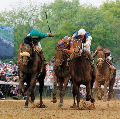 Giacomo (left) wins in 2005 from post 10. Giacomo (left) wins in 2005 from post 10.