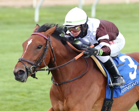 Spendarella wins the Appalachian Stakes Saturday, April 9, 2022 at Keeneland