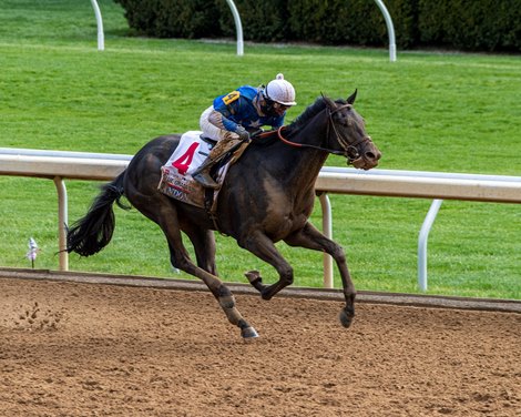 Zandon with Flavien Prat wins the Toyota Blue Grass G1 at Keeneland, Lexington, Ky. on April 9, 2022