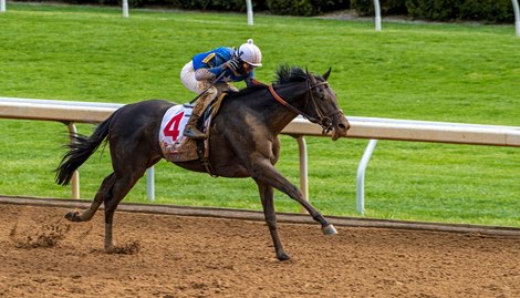 Zandon with Flavien Prat wins the Toyota Blue Grass G1 at Keeneland, Lexington, Ky. on April 9, 2022