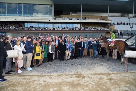Mo Donegal wins the 2022 Wood Memorial at Aqueduct
