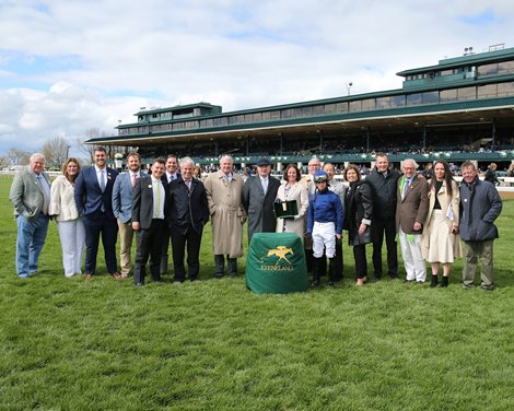 Golden Pal wins the Shakertown Stakes Saturday, April 9, 2022 at Keeneland