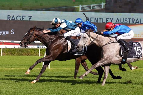 Hitotsu wins the 2022 Australian Derby at Randwick Racecourse<br><br />
trained by Ciaron Maher &amp; David Eustice