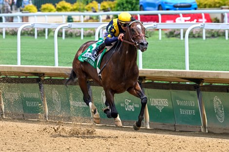Olympiad with Junior Alvarado up wins the Alysheba (G2) at Churchill Downs on May 6, 2022.