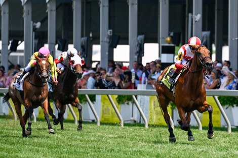 Technical Analysis with Jose Ortiz up wins the Gallorette at Pimlico on May 21, 2022.