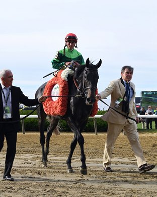 Bleecker Street wins the 2022 New York Stakes at Belmont Park