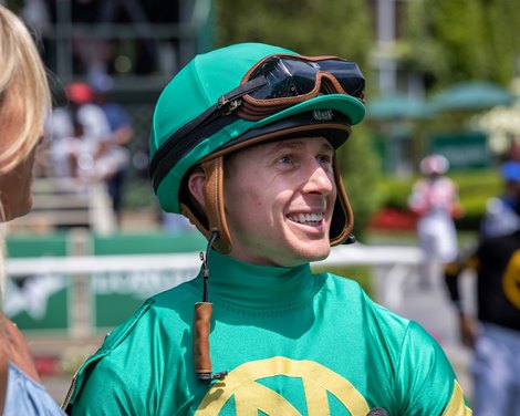 Dylan Davis at Belmont Park<br><br />
May 30, 2022