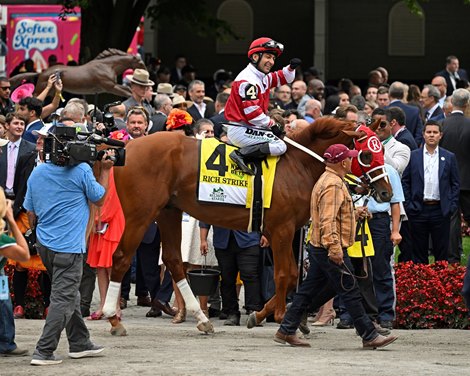 Rich Strike. before the Belmont Stakes Presented by NYRA Bets (G1) at Belmont Park on June 11, 2022.