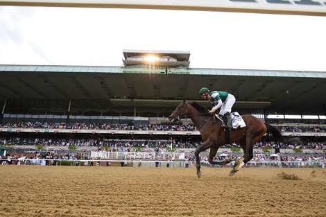 Flightline wins the 2022 Metropolitan Handicap at Belmont Park