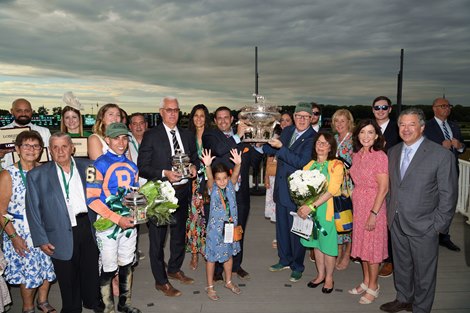 Mo Donegal wins the 2022 Belmont Stakes at Belmont Park