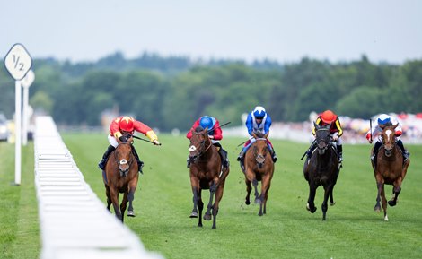State of Rest (Shane Crosse) wins the Prince Of Wales&#39;s Stakes Royal Ascot 15.6.22 Pic: Edward Whitaker