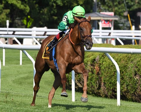In Italian wins the 2022 Diana Stakes at Saratoga