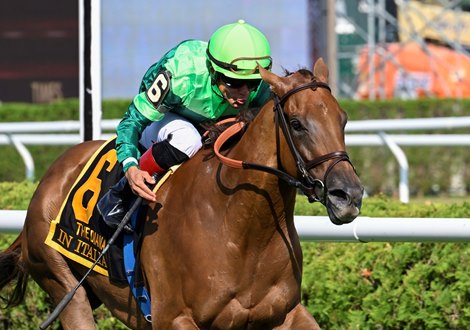 In Italian (#6) with jockey Joel Rosario aboard wins the 84th running of The Diana at Saratoga Race Course Saturday July 16, 2022 in Saratoga Springs, N.Y.