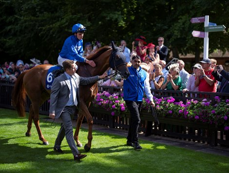 Yibir (William Buick) wins the Princess Of Wales&#39;s stakes<br><br />
Newmarket 7.7.22 Pic: Edward Whitaker