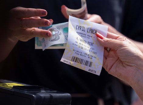 A winning betting ticket<br><br />
Goodwood 28.7.22 Pic: Edward Whitaker