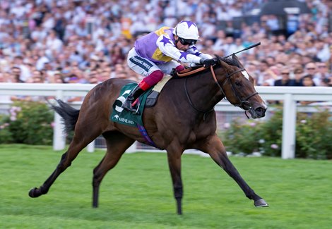 Frankie Dettori and Lezoo win the Princess Margaret Keeneland Stakes<br>
Ascot 23.7.22 Pic: Edward Whitaker