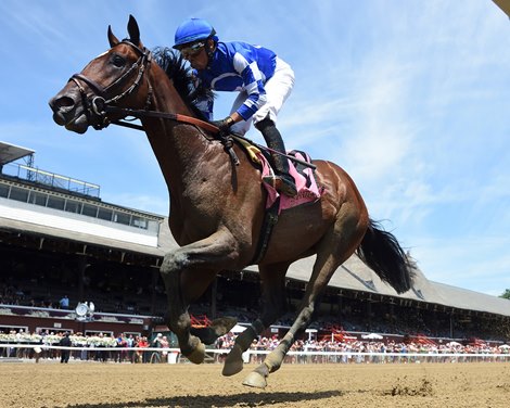 Blazing Sevens breaks her maidenhood by 6 1/4 lengths at Saratoga