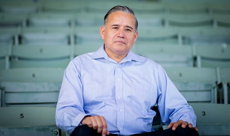 Oscar Gonzales at Santa Anita Park on July 1, 2022. Photo By: Alex Evers