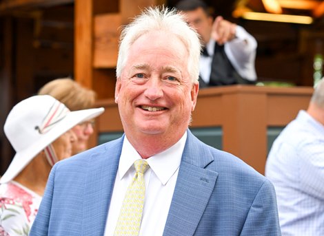 Boyd Browning at the August yearling session of The Saratoga Sale on Aug. 9, 2022, in Saratoga Springs, N.Y.