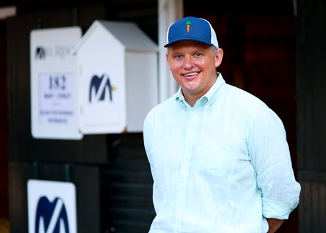 Price Bell of Mill Ridge Sales at The Saratoga Sale  Sales scenes, and hips at The Saratoga Sale at Fasig-Tipton in Saratoga Springs, N.Y., on Aug. 5,2022.