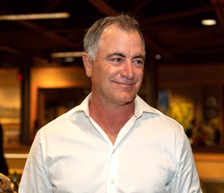 Donato Lanni after sale of Hip 213 at the August yearling session of The Saratoga Sale on Aug. 9, 2022, in Saratoga Springs, N.Y.