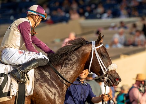 The Big Wam and jockey Juan Hernandez win the $125,000 Graduation Stakes Friday, August 12, 2022 at Del Mar Thoroughbred Club, Del Mar, CA.