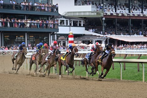 Racing at Saratoga Race Course