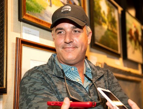 Gray Lyster at the Keeneland September Yearling Sale on Sept. 13, 2022, at Keeneland in Lexington, KY.