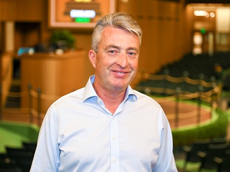 Keeneland Rep Tony Lacy at the Keeneland September Yearling Sale on Sept. 13, 2022, at Keeneland in Lexington, KY.