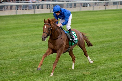 Jockey William Buick guides Modern Game to win the $1,000,000 Ricoh Woodbine Mile.  Modern Games is owned by Godolphin and trained by Charles Appleby.