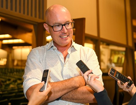 Tom Ryan at the Keeneland September Yearling Sale on Sept. 14, 2022, at Keeneland in Lexington, KY.