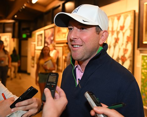 Brad Weisbord with BSW Bloodstock. Hip 1232 colt by Curlin out of Tangere at Elm Tree Farm, for Stonestreet Bred &amp; Raised<br><br />
Scenes at Keeneland September Sale on Sept. 17, 2022.