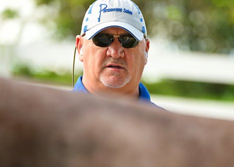 Kenny McPeek at the Memorable Five Months Sale in Keeneland on September 12, 2022, at Keeneland in Lexington, KY.