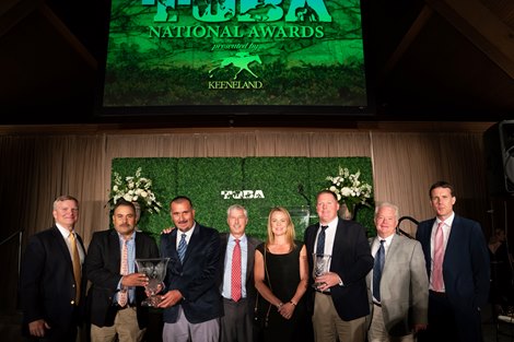 Godolphin Team at the TOBA awards at Keeneland on, Saturday Sept. 10, 2022  in Lexington, Ky. Photo by Mark Mahan Mahan Multimedia