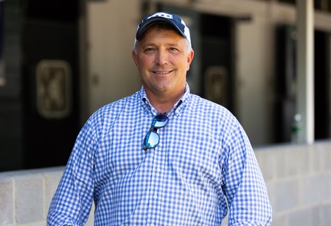 Kerry Cauthen at the Keeneland September Hot Sale in Lexington, KY, on September 18, 2022.