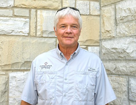 Mike Harris at the Keeneland September Yearling Sale on Sept. 15, 2022, at Keeneland in Lexington, KY.